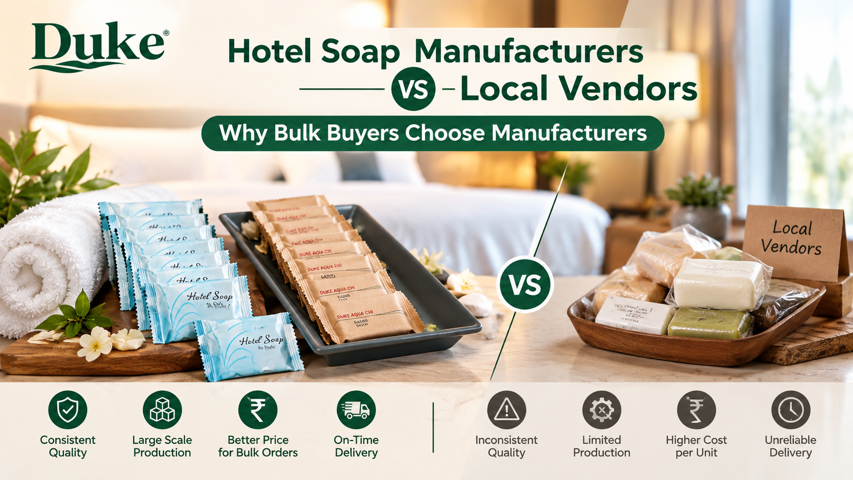 Hotel Soap Manufacturers vs Local Vendors